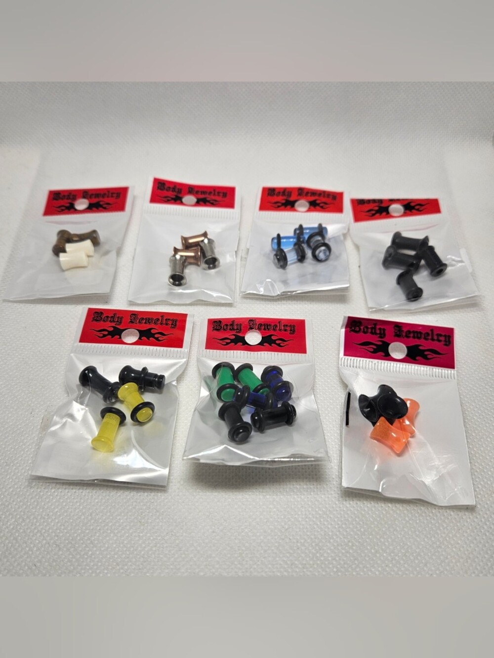Ear Tunnels Plugs 4 Gauge -  5MM  15 Pair Body Jewelry